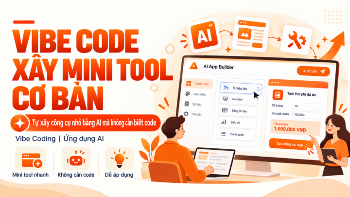 Vibe Code Thực Chiến: Tự Tạo Mini Tool & Tiện Ích Tự Động Hóa Công Việc Bằng AI (Không cần biết lập trình)
