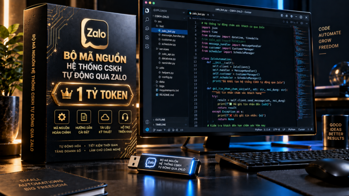 Tự Động Hóa Zalo CSKH – Bản có source code