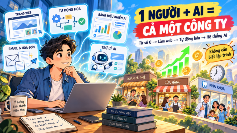 Khởi Nghiệp Doanh Nghiệp Một Người Với Claude AI: Hướng Dẫn Từng Bước Cho Người Không Biết Lập Trình