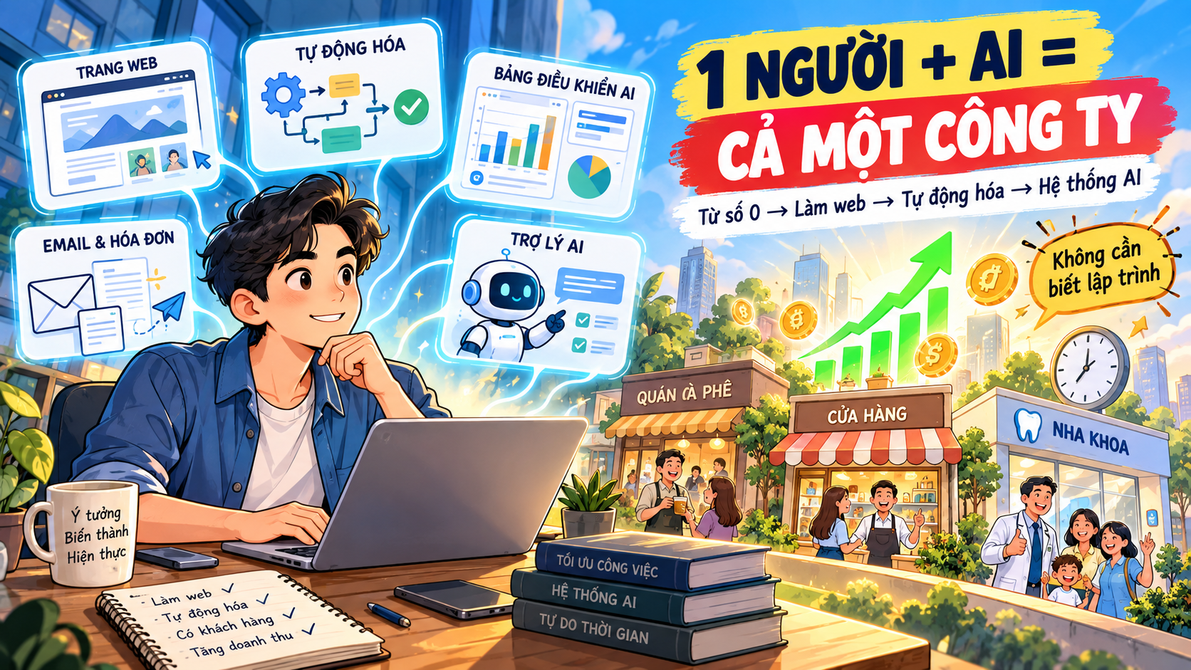 Khởi Nghiệp Doanh Nghiệp Một Người Với Claude AI: Hướng Dẫn Từng Bước Cho Người Không Biết Lập Trình