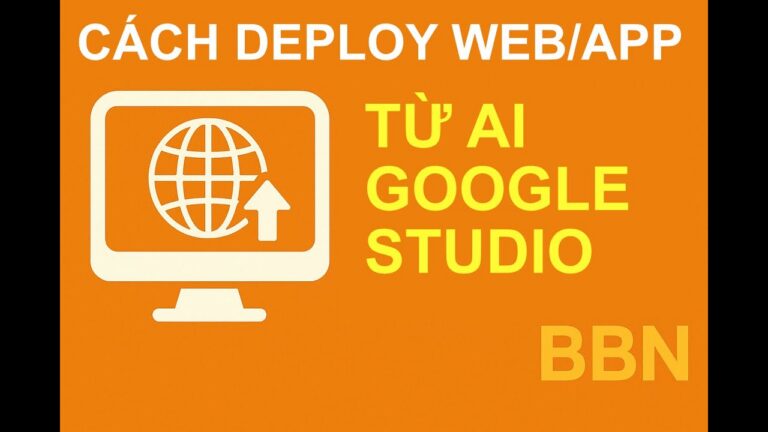 Cách Đưa Web App Từ Google AI Studio Lên Mạng Internet Độc Lập Và Miễn Phí